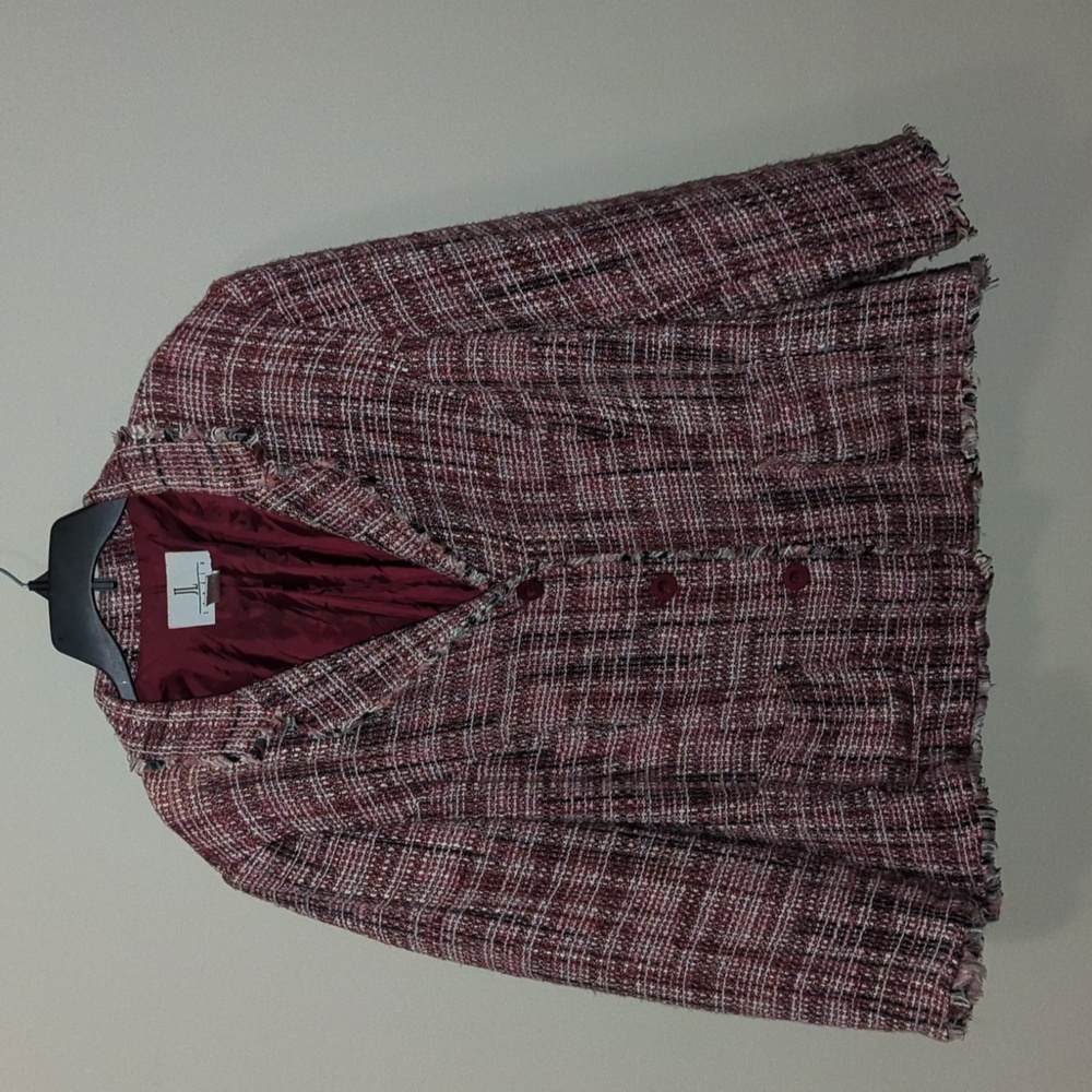 Vintage Pink Tweed Blazer - JL Studio - 24W
